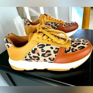 Fun animal print shoes!